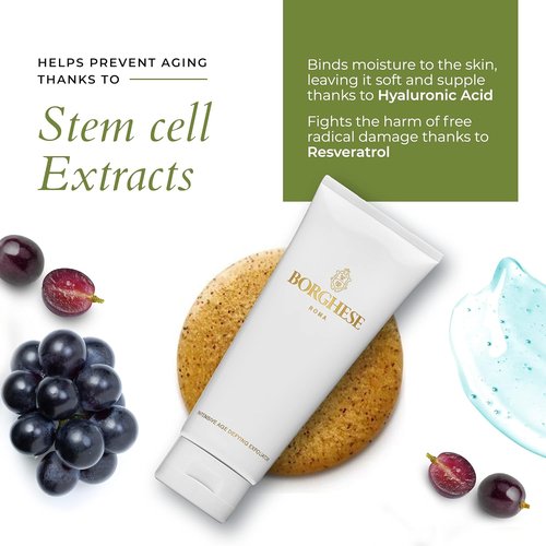 Borghese Intensive Age Defying Exfoliator - Weekly Foaming Scrub with Peptides & Hyaluronic Acid for Smooth Skin