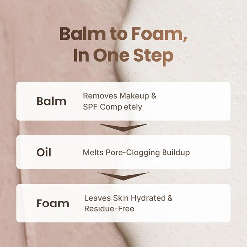 PODL Balm to Foam Cleanser - Deep Cleansing Makeup & Sunscreen Remover | Vegan Korean Skincare 4.39 fl oz