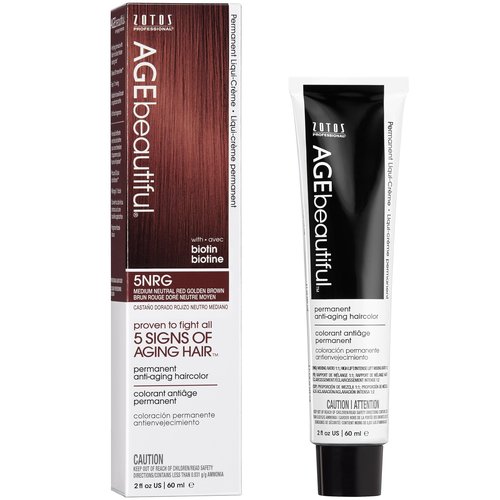 AGE beautiful Permanent Hair Color Dye Liqui Creme | 100% Gray Coverage | Anti-Aging Haircolor | Biotin for Thicker, Fuller Hair | Professional Salon Coloring