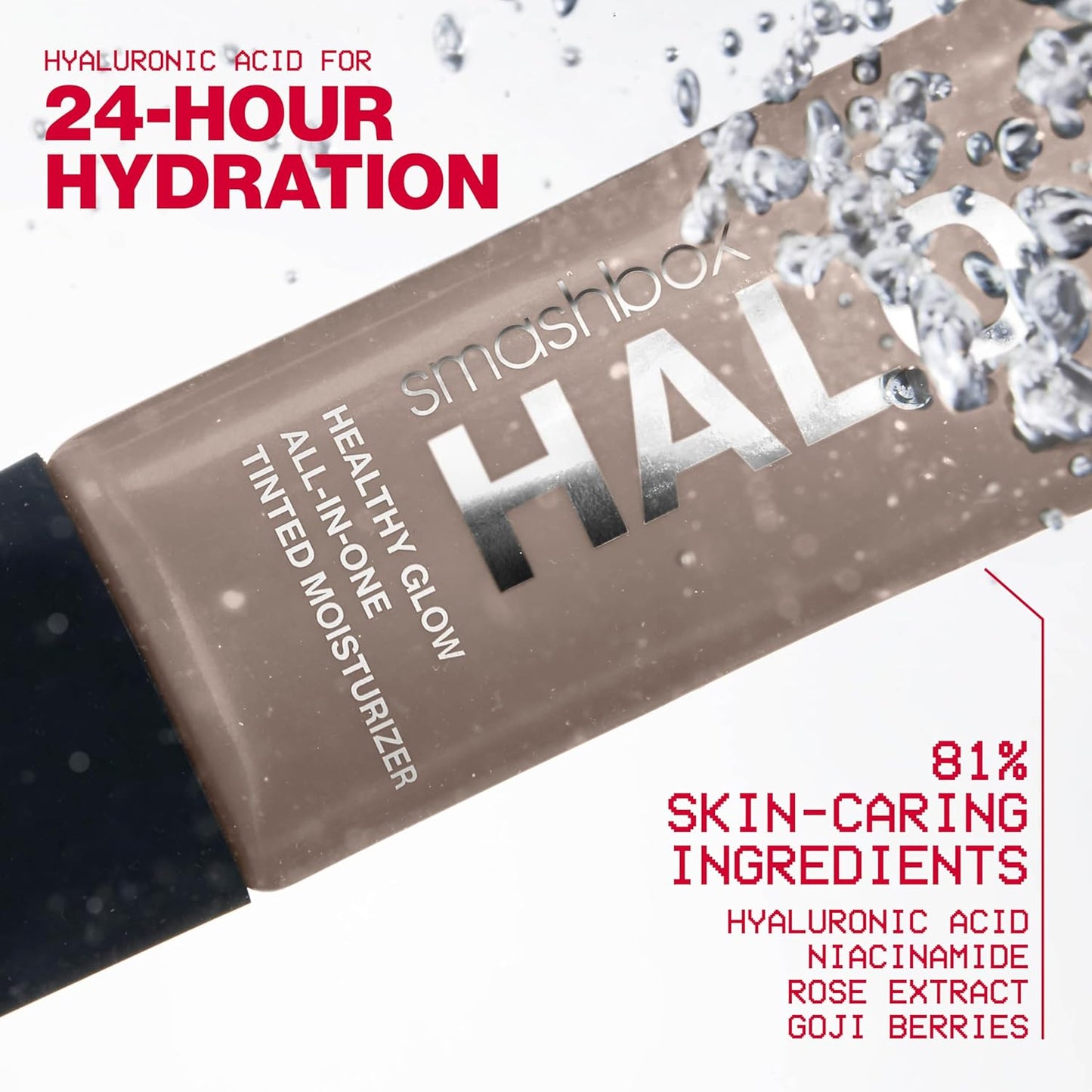 Smashbox Halo Healthy Glow Tinted Moisturizer SPF 25 - Hydrating, Long-Wearing Formula with Hyaluronic Acid