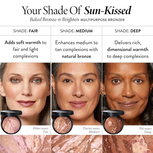 Laura Geller New York Baked Bronze-N-Brighten Bronzer Powder - Natural Medium Glow | Radiant Finish