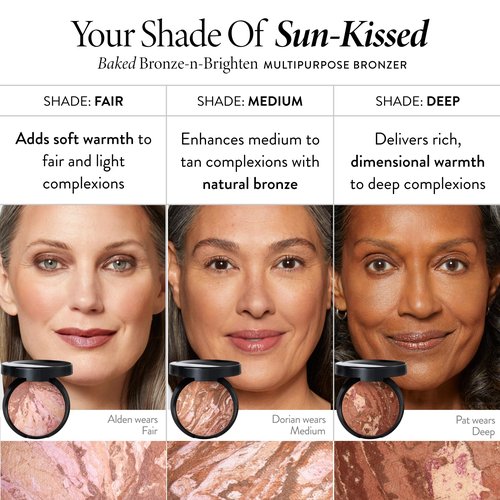 LAURA GELLER NEW YORK Baked Bronze-N-Brighten Bronzer Powder - Fair - Natural Bronze Glow