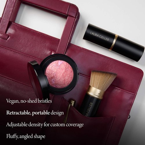 Laura Geller New York Retractable Angled Kabuki Brush - Professional, Cruelty-Free Makeup Tool