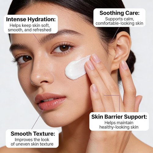 Regine Switzerland Korean Face Moisturizer - Deep Hydration Cream with Hyaluronic Acid & Niacinamide | 50ml for Dry Skin