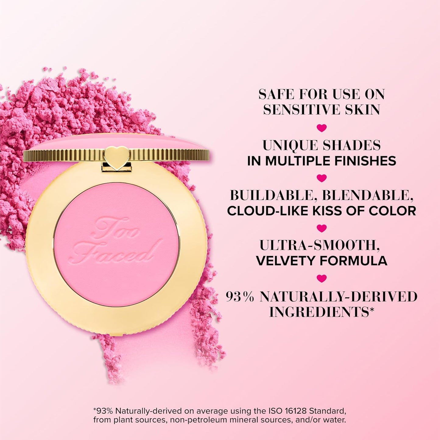 Too Faced Cloud Crush Blurring Blush - Velvety, High Pigment Powder Blush for Cheeks, 0.17 Ounce