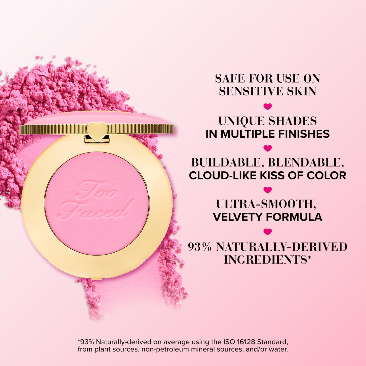 Too Faced Cloud Crush Blush | Buildable, Blendable, High Pigment Color, Vegan + Cruelty Free, 0.17 oz, Berry Dreamy