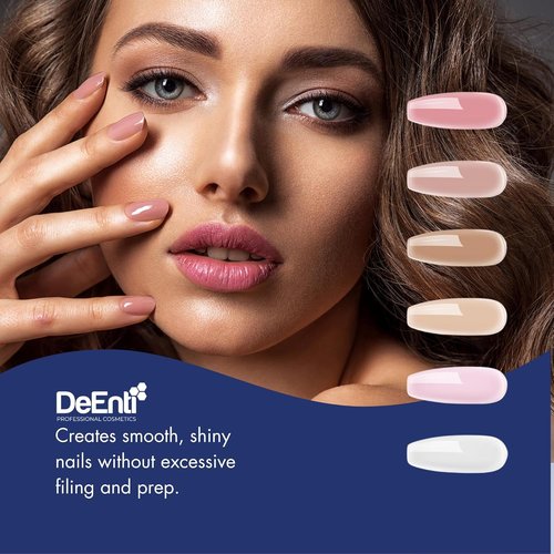DeEnti Acrylic Nail Powder - 2oz Professional Grade Clear | Long-Lasting, Bubble-Free Formula for Nail Extensions & Carving