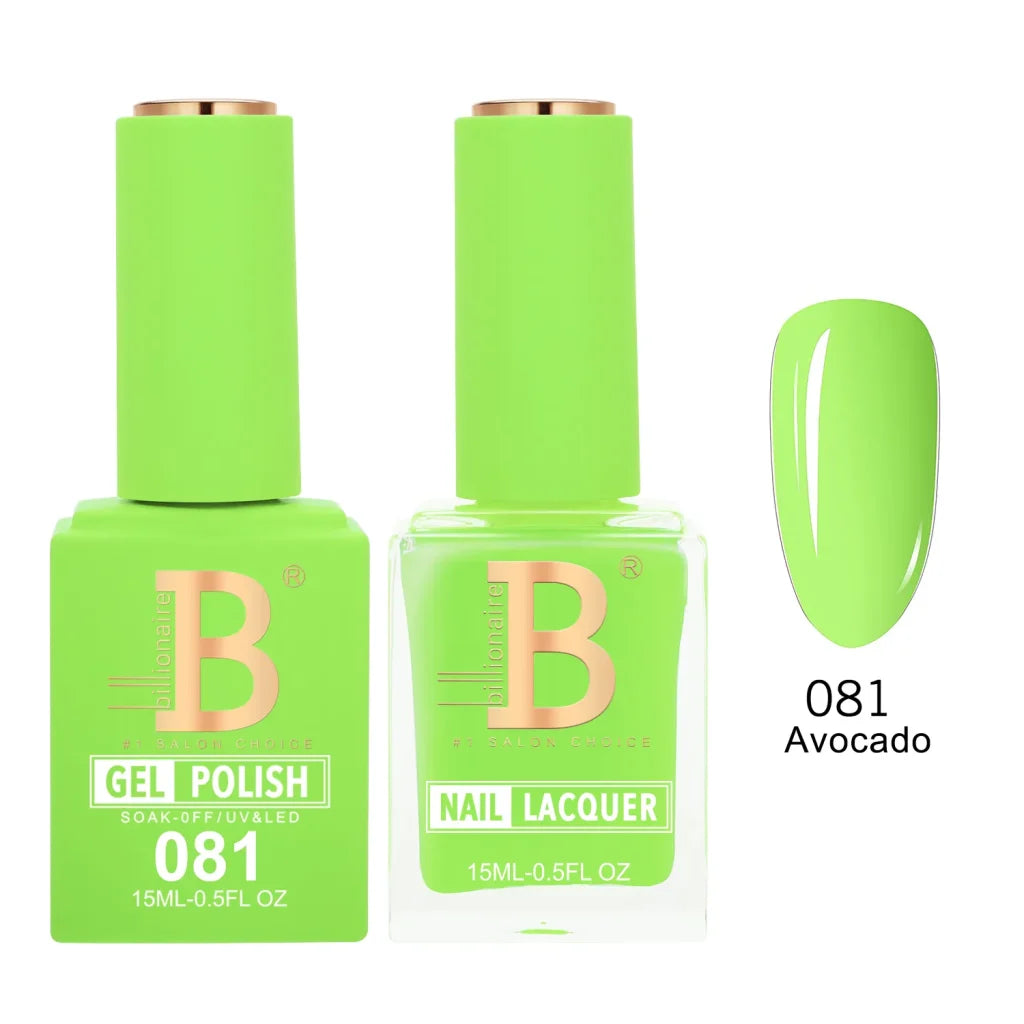 Matching Gel & Lacquer Nail Polish Duo Set - Multiple Colors