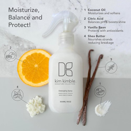 Kimblebeauty Detangling Spray - Leave-In Conditioner for Smooth, Shiny Hair | 10 Fl. Oz. / 300 ml