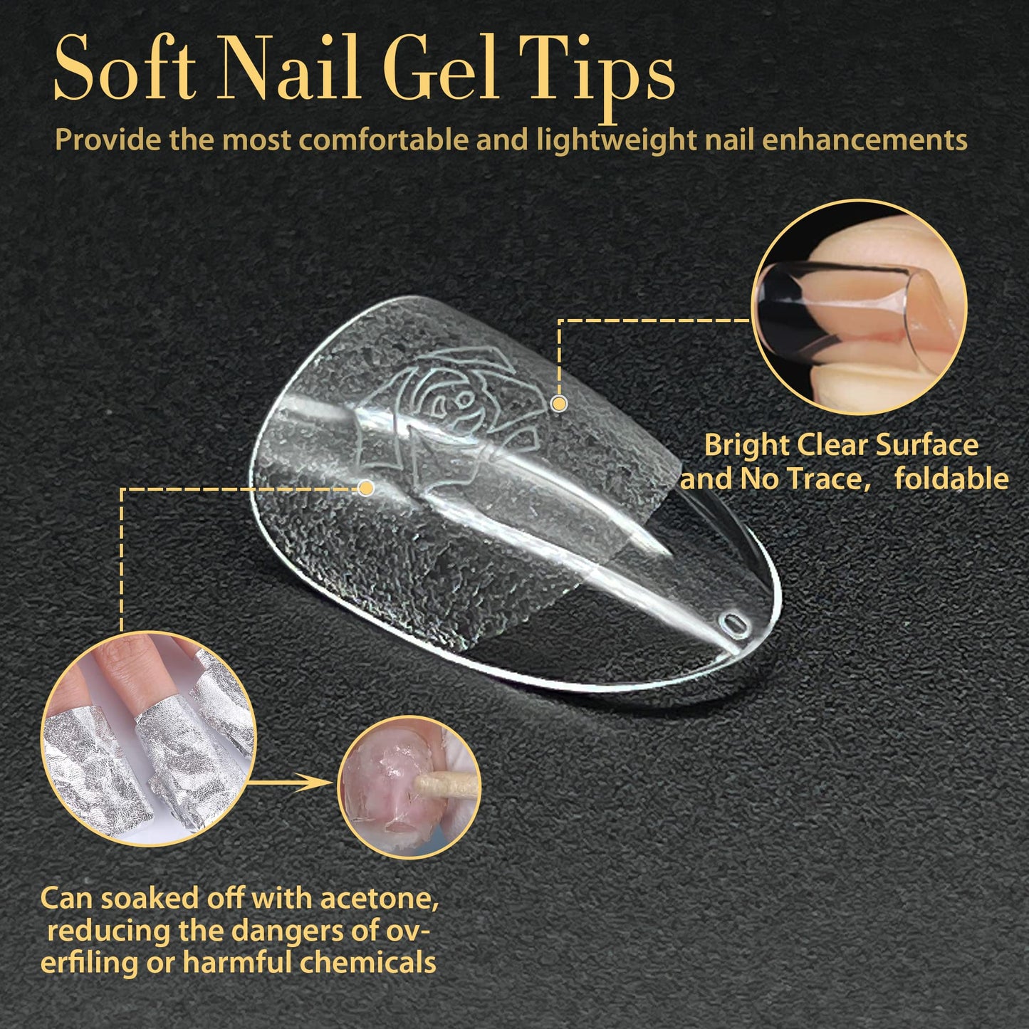 UNA GELLA Short Nail Tips Oval Almond Shape, 240Pcs Short Oval Almond Nail Tips Full Cover Acrylic False Nails 12 Sizes Pre-file Soft Gel Nail tips for Nail Extension at Home DIY Salon with Box