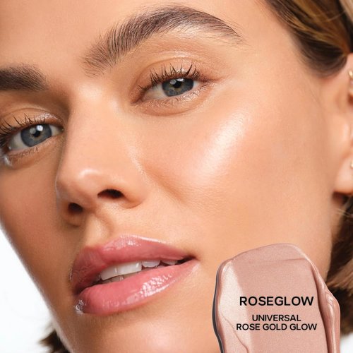 Saie Glowy Super Gel - Hydrating Makeup Primer & Illuminating Serum with Vitamin C - Roseglow (1 oz)