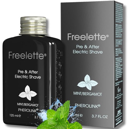 Freelette Pre Electric Shave After Shave Lotion - Cooling Balm for Smooth, Irritation-Free Shaving | Mint/Bergamot, 3.76 FL.OZ