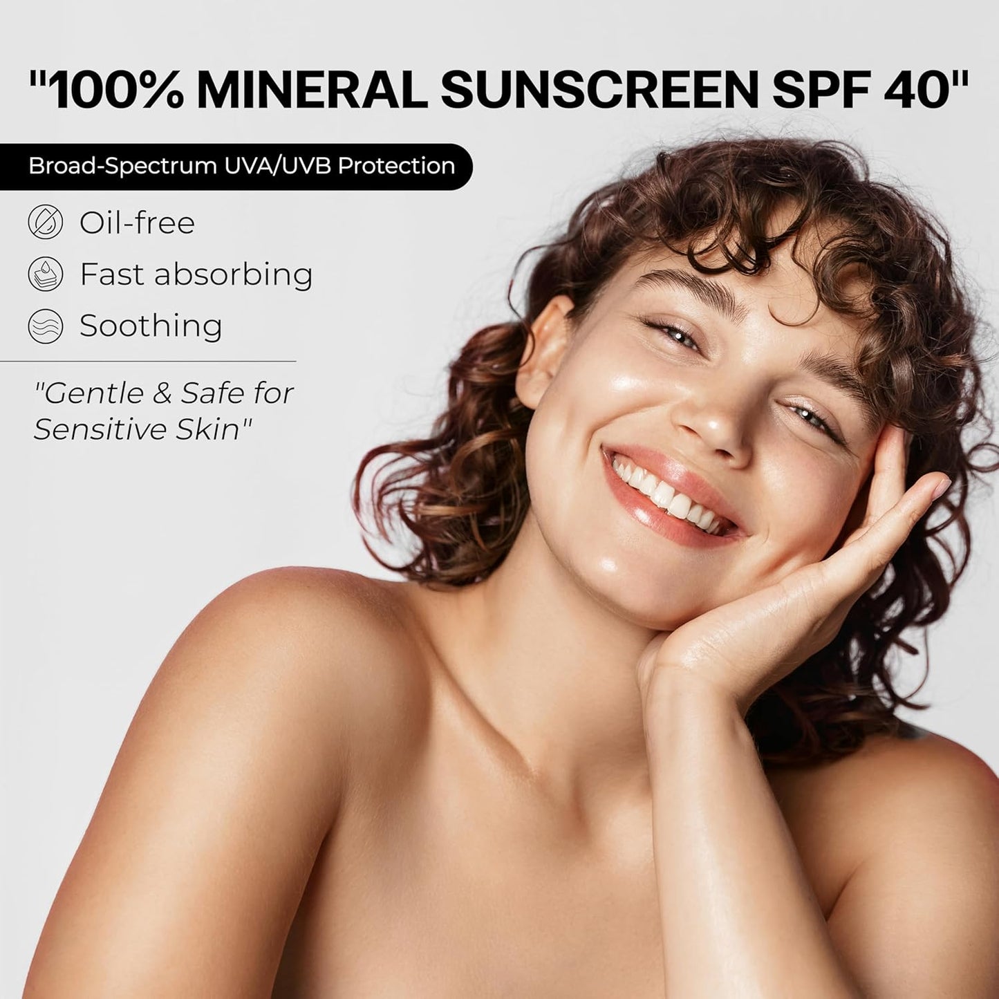 Skiennix Ultralight Sunscreen SPF 40 - 50 mL - 100% Mineral, Oil-Free, Broad Spectrum Protection | Smooths Skin & Controls Shine