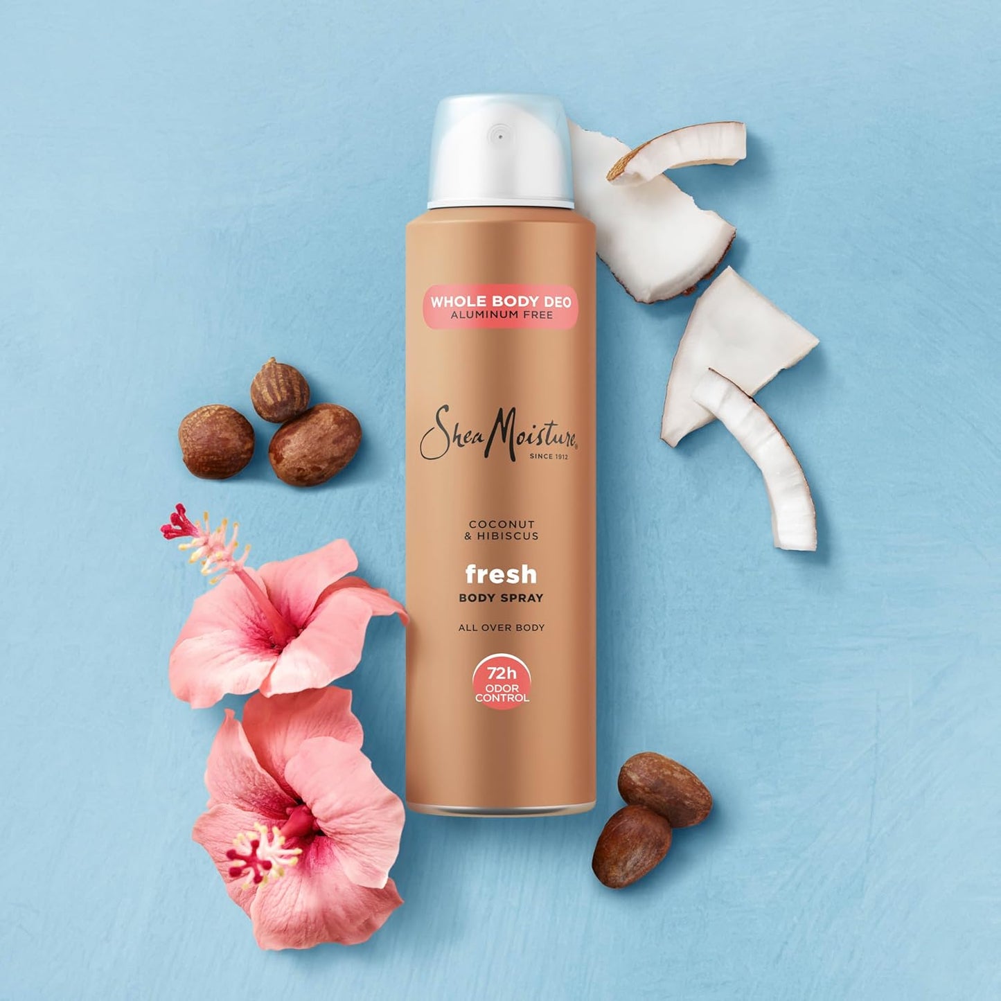 SheaMoisture Whole Body Deodorant Spray - Fresh 72H Odor Control, Aluminum-Free, 4 oz
