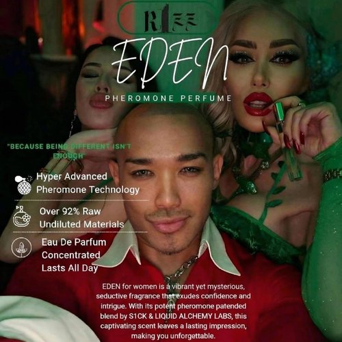Jonny Truelove S1CK - Eden Pheromone-Infused Perfume for Women Raw Pheromones Cologne Attraction & Confidence USA-Made Bold Strength Scent for Her