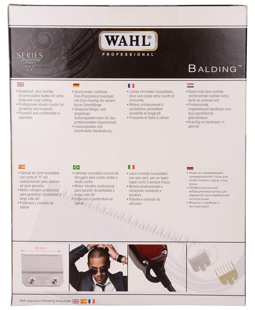 5 Star Balding Clipper - Precision Cutting - Model #8110 - Vibrant Red