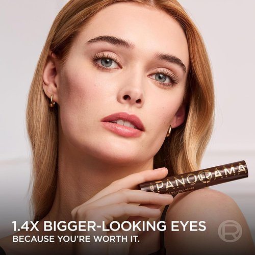 L'Oreal Paris Voluminous Panorama Mascara - Brown, Volumizing & Lengthening, Longwear & Smudge-Resistant