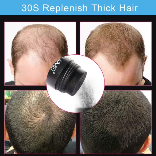 Hair Fibers for Thinning Hair, Natural Formula Hair Fiber, Hair Building Fibers Refill Thicker Hair in 15 Seconds, Conceals Hair Loss & Look Younger, Designed for Men & Women (Light Brown)
