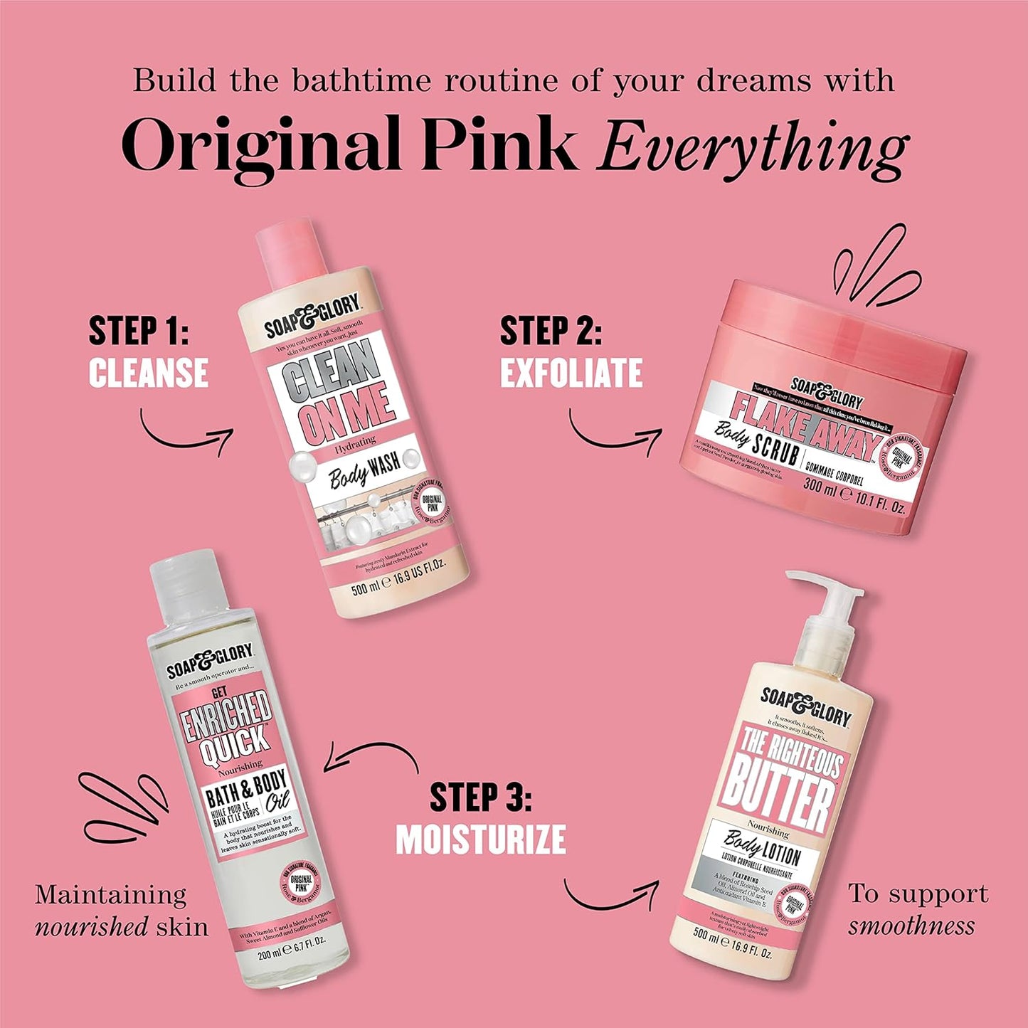 Soap & Glory The Righteous Body Butter - Hydrating Vegan Moisturizer with Shea Butter & Vitamin E | 50ml for Dry Skin