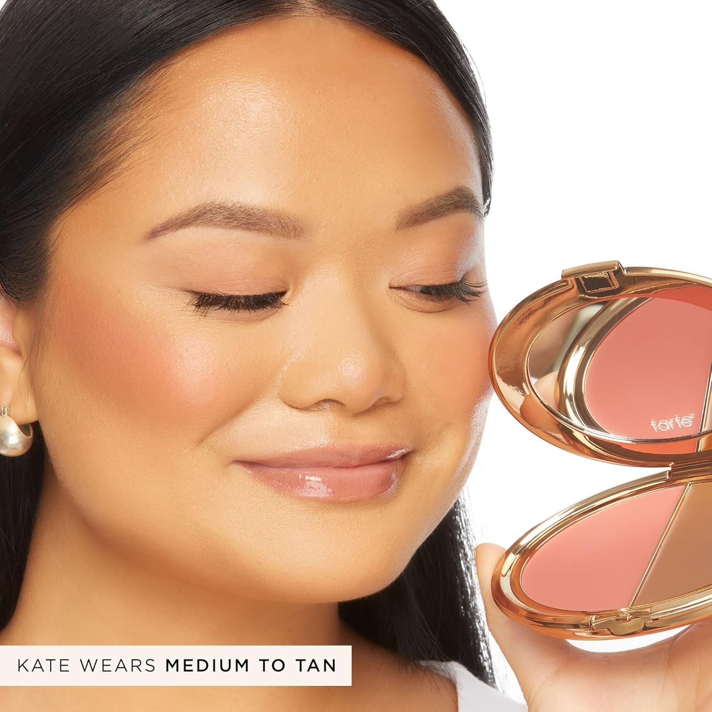 Tarte Park Ave Princess Cream Cheek Duo - Buildable Blush & Bronzer Set with Coconut & Vitamin E, Vegan