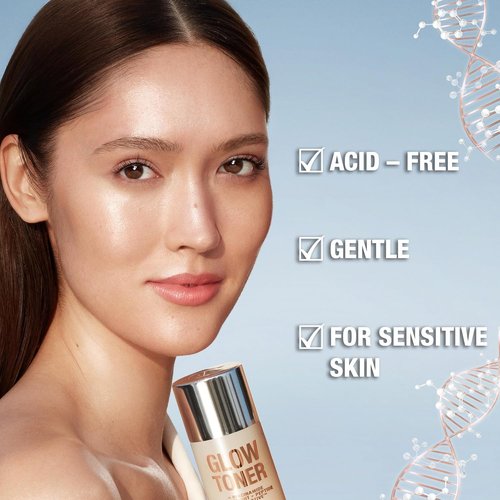 Charlotte Tilbury Glow Face Toner - Exfoliating Toner for Oily Skin | Hydrates, Reduces Pores & Plumps Skin