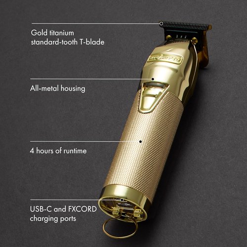 FX+ Professional Barber Hair Trimmers - Cord/Cordless Beard Trimmer for Men, USB-C Rechargeable Clippers
