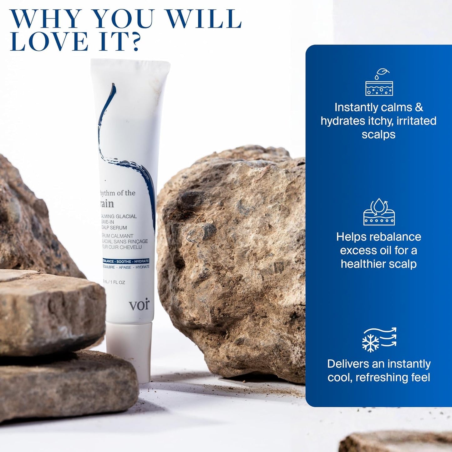 Voir Haircare Scalp Serum - Hydrate & Calm Dry, Itchy Scalp with Canadian Glacial Clay | 30ml