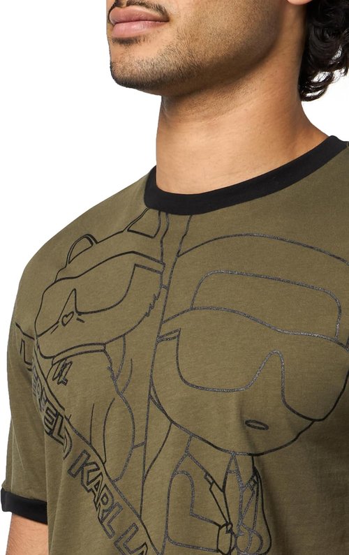 Karl Lagerfeld Men's Graphic T-Shirt - Choupette Design | Stylish Crewneck Short Sleeve