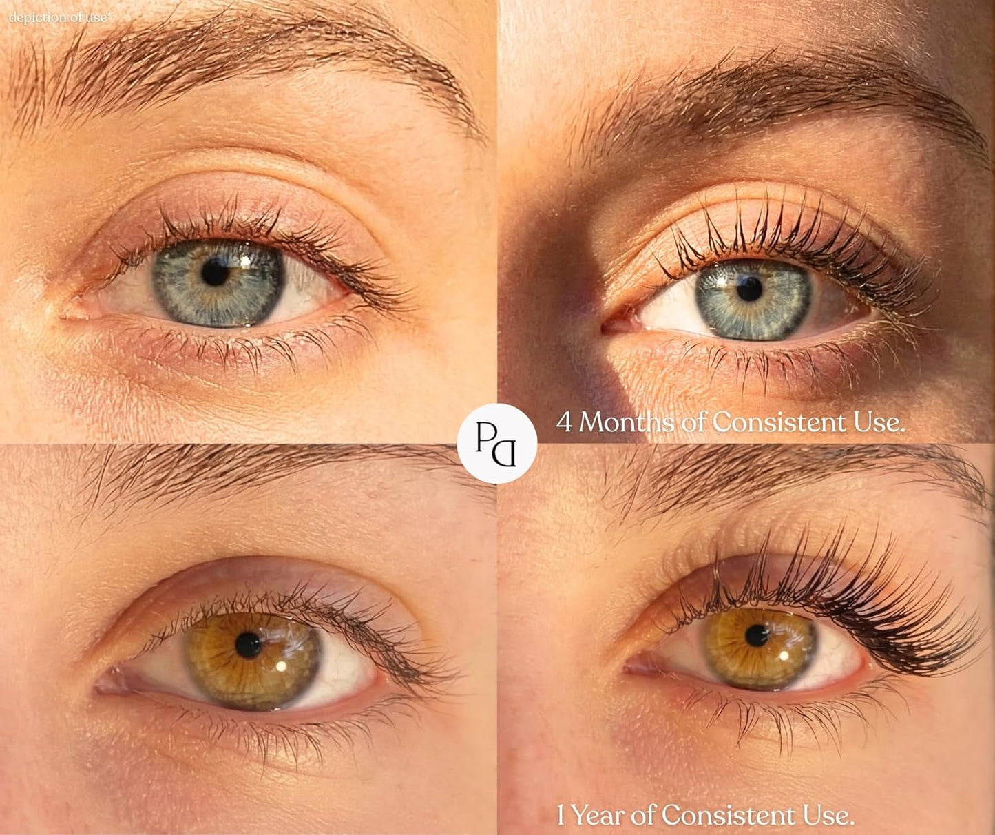 Skiennix Eyelash Growth Serum - Promotes Fuller, Longer Lashes | Multi-Peptide Formula, Biotin & Vitamins