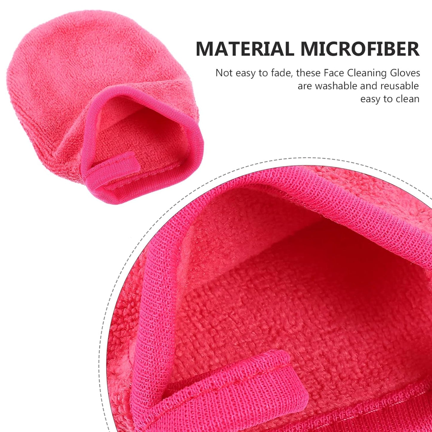 Skiennix Reusable Makeup Remover Pads - Gentle Microfiber Cleansing Cloths | Pack of 4 for All Skin Types