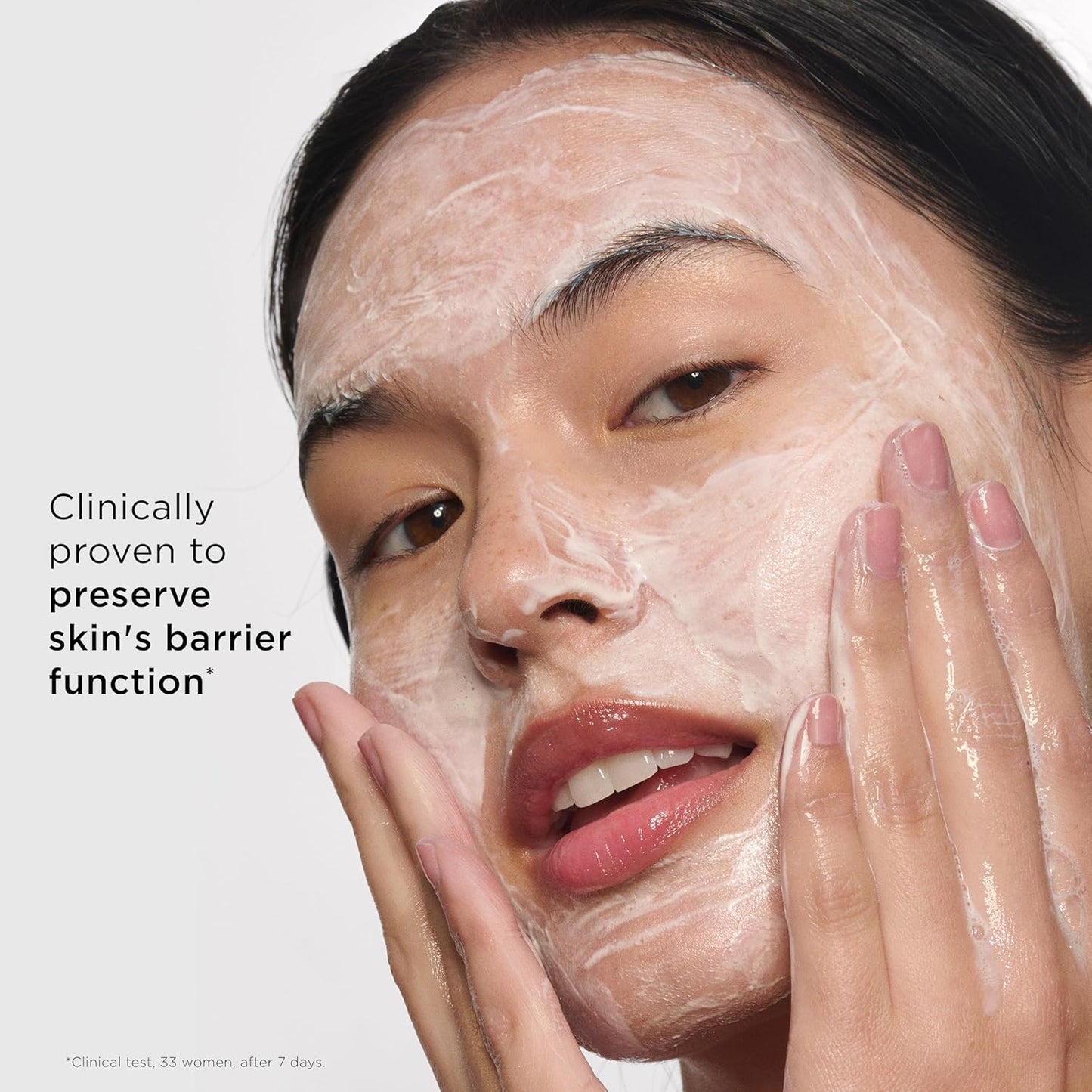 Clarins Soothing Foaming Face Cleanser - Gentle Formula with Nourishing Shea Butter | Soap-Free for Sensitive Skin