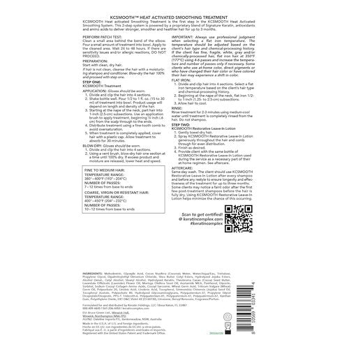 Keratin Complex KCSMOOTH Smoothing System Kit - Includes KCPRIMER & KCSMOOTH | 33.8 fl oz Each