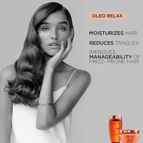 Kerastase Discipline Masque Oleo-Relax Hair Mask - Deep Nourishing Formula with Shorea Butter & Coconut Oil | 6.8 Fl Oz