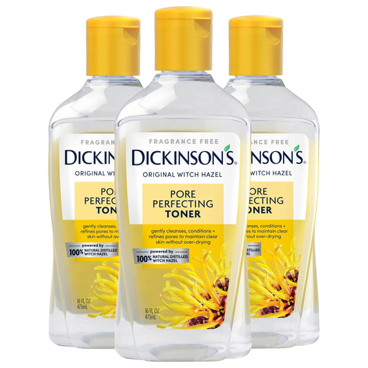 Dickinson's Original Witch Hazel Pore Perfecting Toner, 100% Natural, 3 count