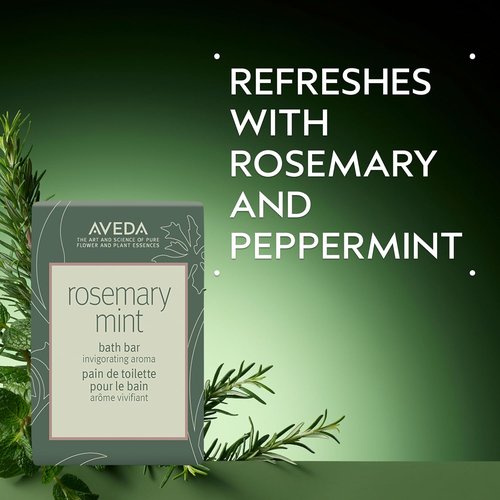 Aveda Rosemary Mint Bath Bar Soap - Invigorating Organic Peppermint & Rosemary Aroma