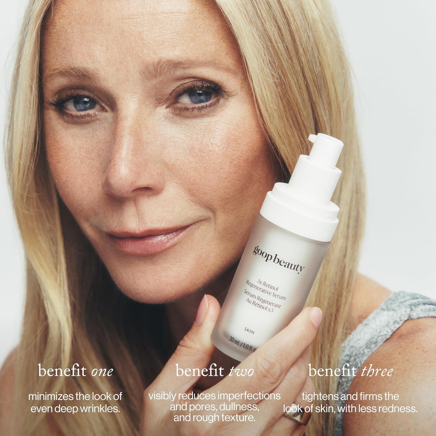 Goop Beauty 3X Retinol Regenerative Serum - Reduces Deep Wrinkles, Pores & Texture | 1 Fl Oz