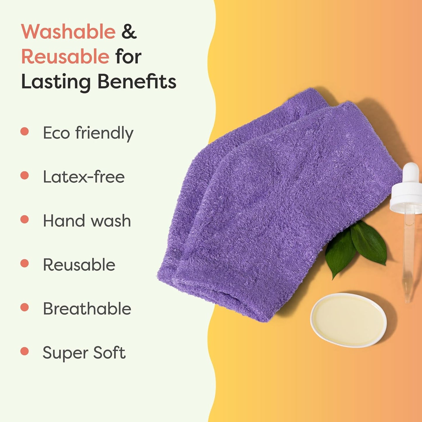 ZenToes Moisturizing Heel Socks - Cracked Heel Treatment with Vitamin E & Olive Oil | Fuzzy Lilac Purple, Regular Size