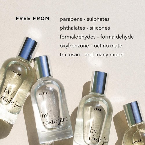 By Rosie Jane Eau De Parfum Spray - Dulce Clean Perfume for Women | Non-Toxic Body Mist with Vanilla & Hinoki Wood (50ml)