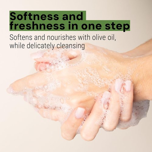 Panier des Sens - Olive Hand Soap - Moisturizing Liquid Soap in Refillable Glass Bottle - 98% Natural - 16.6 Fl Oz