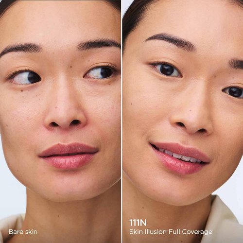 Clarins Skin Illusion Foundation - Longwear Full Coverage with Luminous Matte Finish | 24H Hydration & Hold | 1 Fl Oz