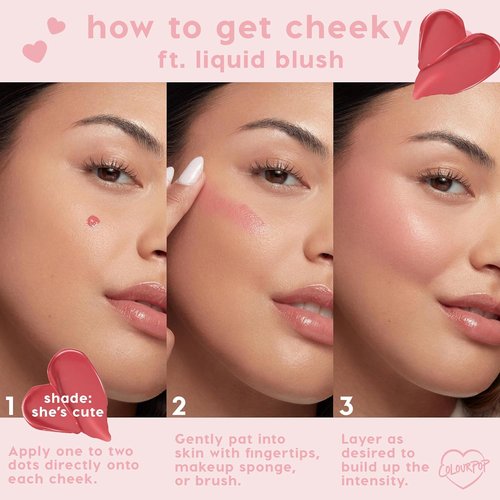 ColourPop Weightless Liquid Blush - Hydrating Cheek Color with Hyaluronic Acid - Glowy Summer Makeup | Angel Face (0.30 oz)