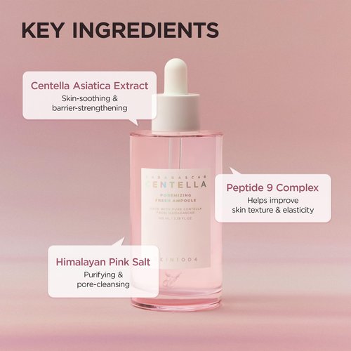 SKIN1004 Madagascar Centella Poremizing Fresh Ampoule 3.38 fl. oz(100ml) | Soothing Hydration | Oily Combination Skin