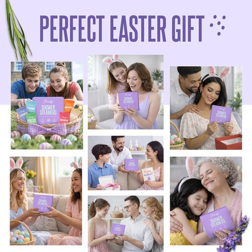 Cleverfy Shower Steamers - Aromatherapy Tablets for Relaxation | Perfect Easter & Mother's Day Gifts - 6 Count