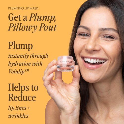 Grande Cosmetics GrandePOUT Plumping Lip Mask - Hydrating & Volumizing Treatment for Luscious Lips