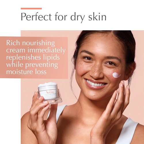 Avène Revitalizing Nourishing Cream, Ultra Nourishing Face Moisturizer, Non-comedogenic 1.6 Fl Oz