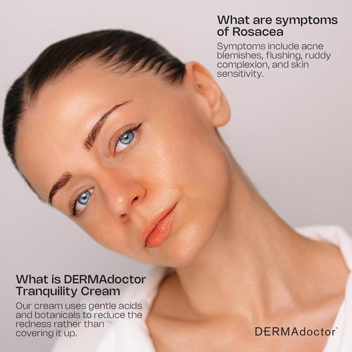 DERMAdoctor Hyaluronic Acid Moisturizer - Hydrating Face Cream with Redness Relief & Squalane - 1.7oz