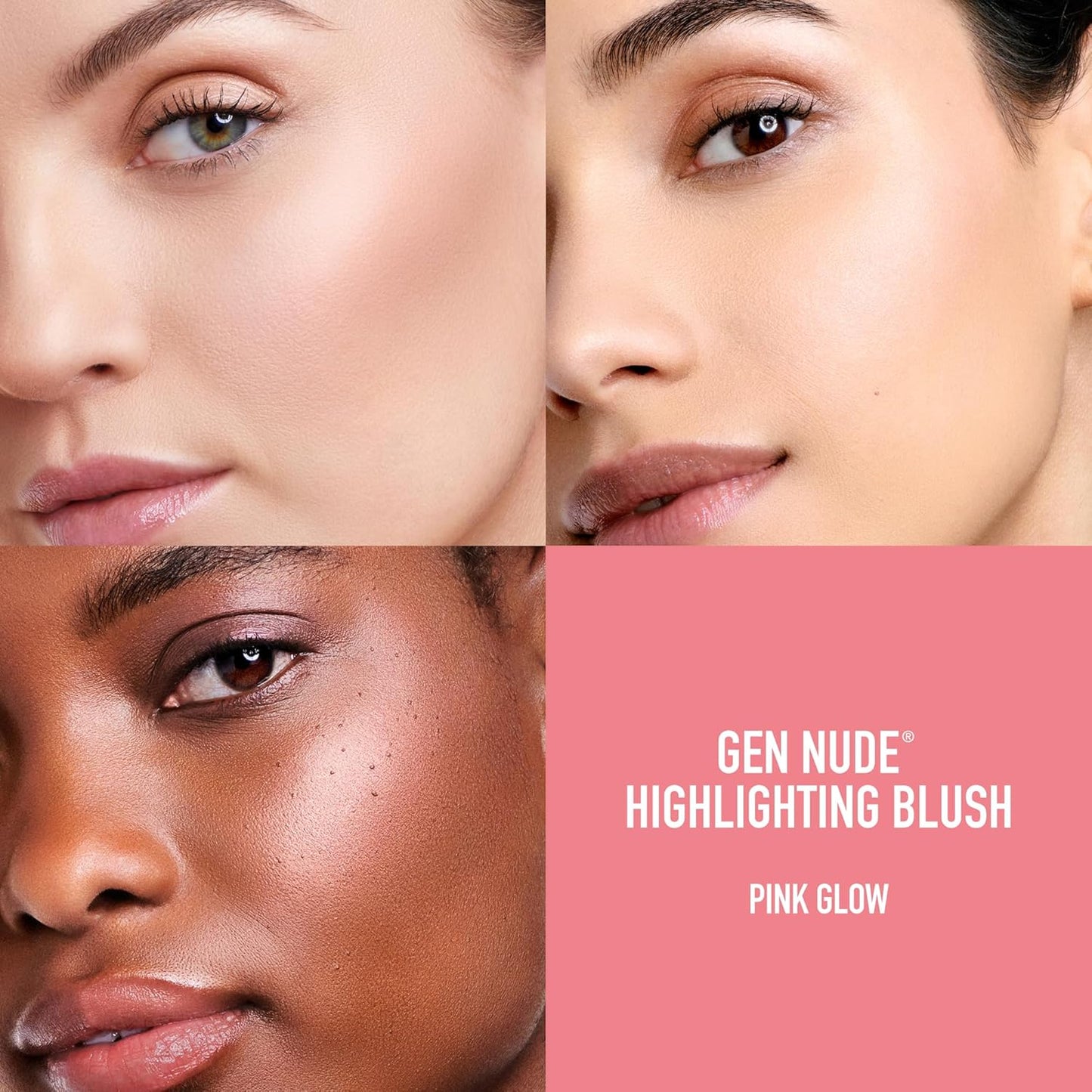 bareMinerals Gen Nude Blush - 2-in-1 Blush & Highlighter Hybrid, Silky Blendable Makeup, All-Day Wear