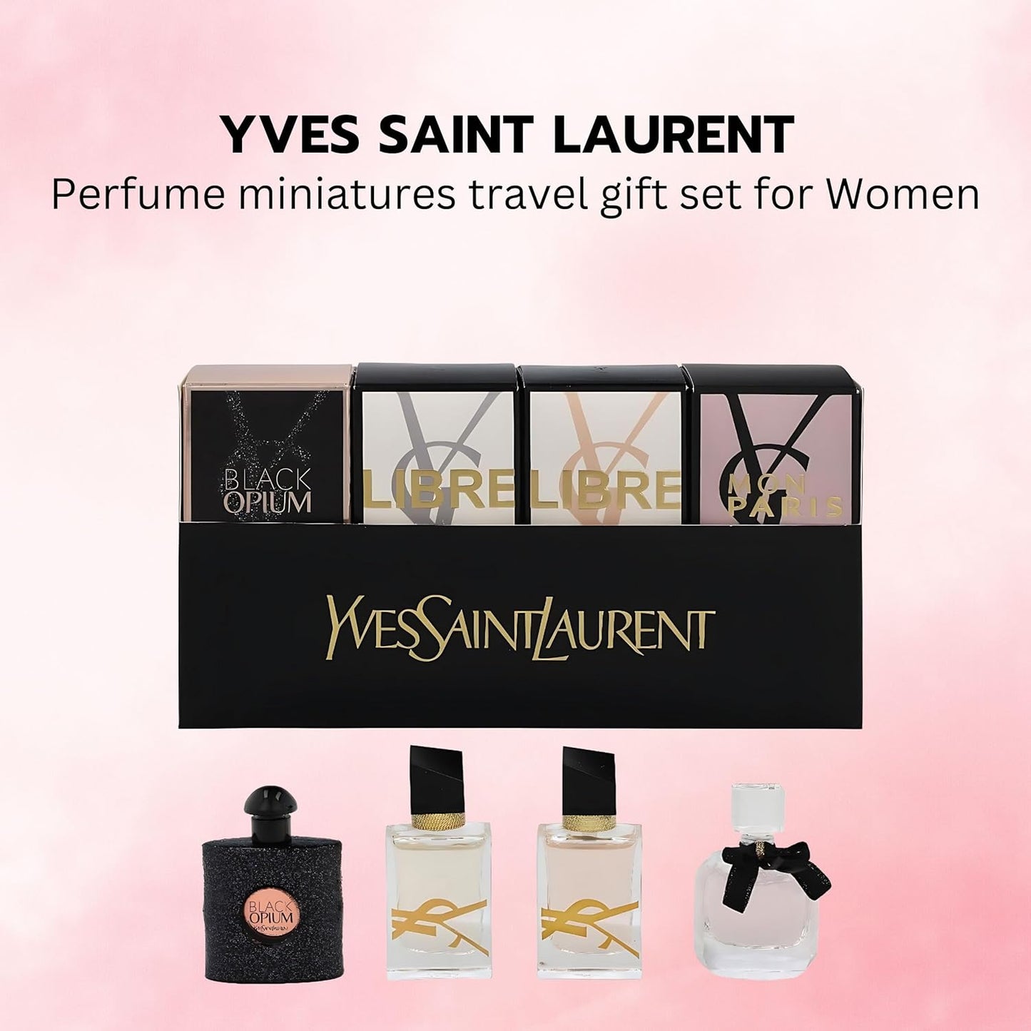 Yves Saint Laurent YSL Women's Perfume Mini Travel Set - 4-Piece Variety Collection