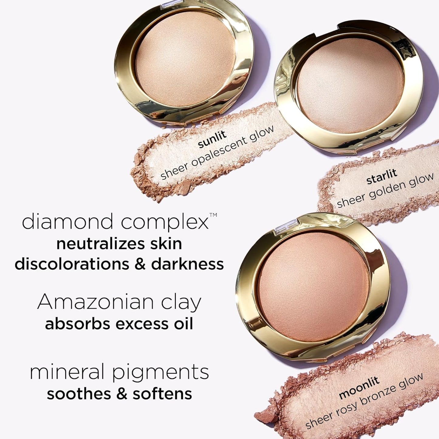 Tarte Shape Tape Glow Powder - Buildable Highlighter with Mineral Pigments & Diamond Powder for Radiant Finish | Vegan & Cruelty-Free