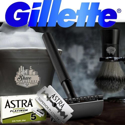 Astra Platinum Safety Razor Blades - 50 Premium Double Edge Blades for a Smooth Shave